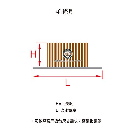 毛刷條-規格說明圖